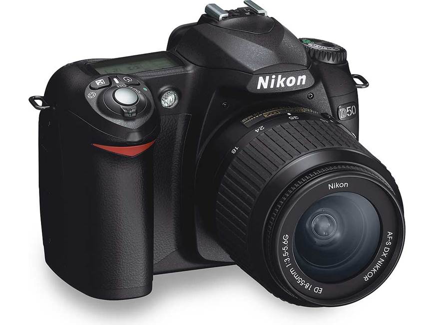 Nikon D50 Kit 6.1-megapixel digital SLR camera at Crutchfield Nikon D50 Kit 6.1-megapixel digital SLR camera at Crutchfield