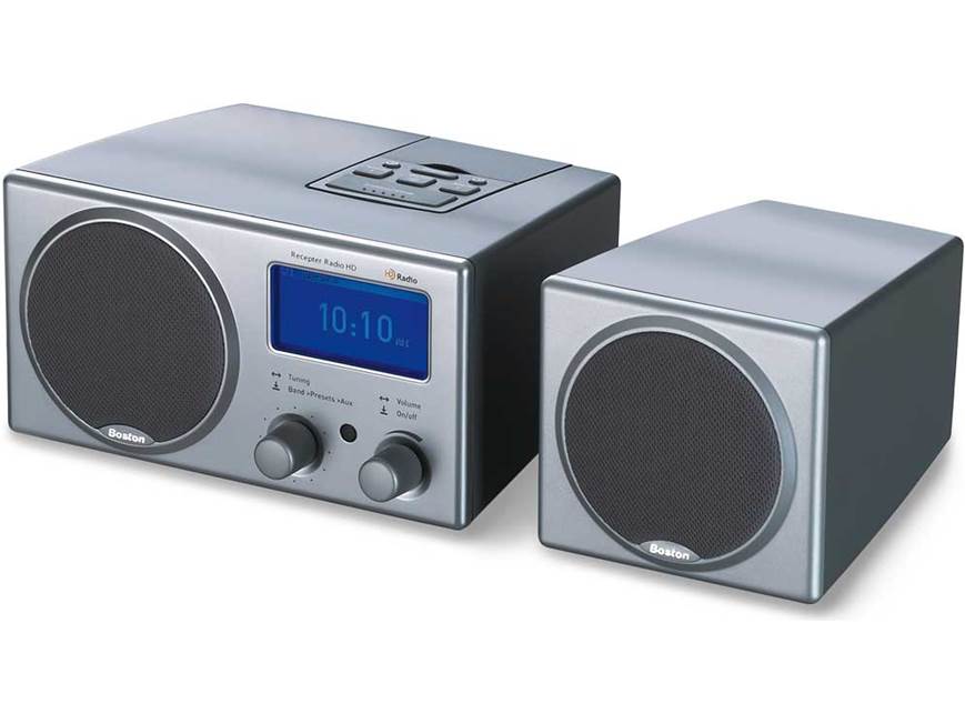 Boston acoustics AM/FMラジオ・Bluetoothレシーバー Boston Acoustics Trio AM/FM clock radio and CD player at Crutchfield