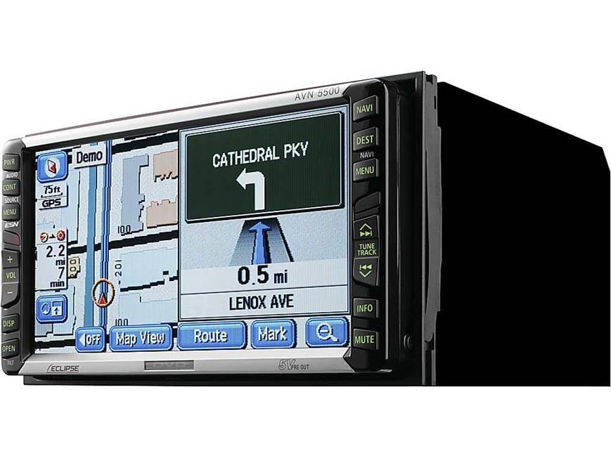 Eclipse AVN5500 In-dash DVD/CD receiver with DVD navigation at