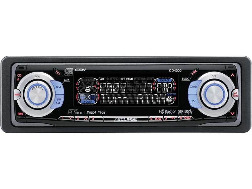 Eclipse CD4000 CD receiver with MP3/WMA playback at Crutchfield