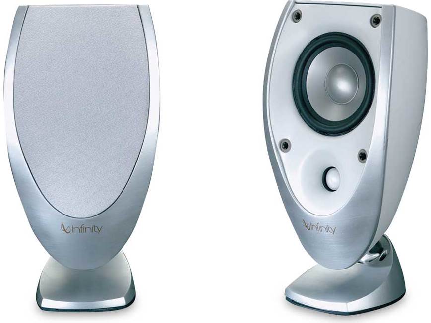 Infinity MS-1 (Charcoal) Bookshelf speakers (Charcoal) at Crutchfield