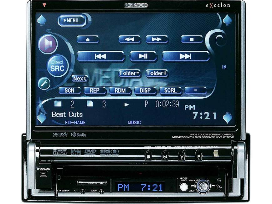 Kenwood Excelon KVT-817DVD DVD/CD player with 7