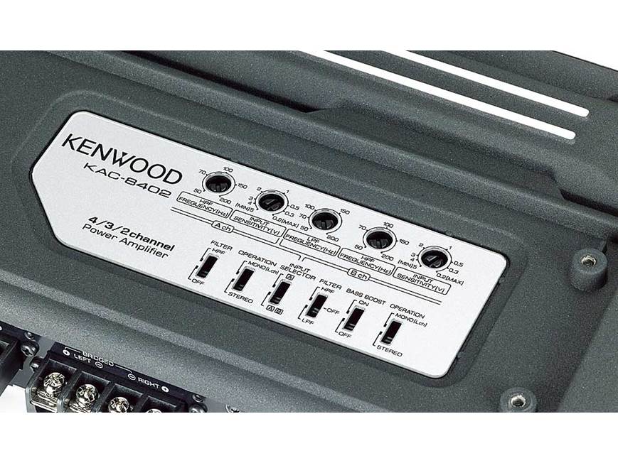 Kenwood KAC-8402 4-channel car amplifier 60 watts RMS x 4 at