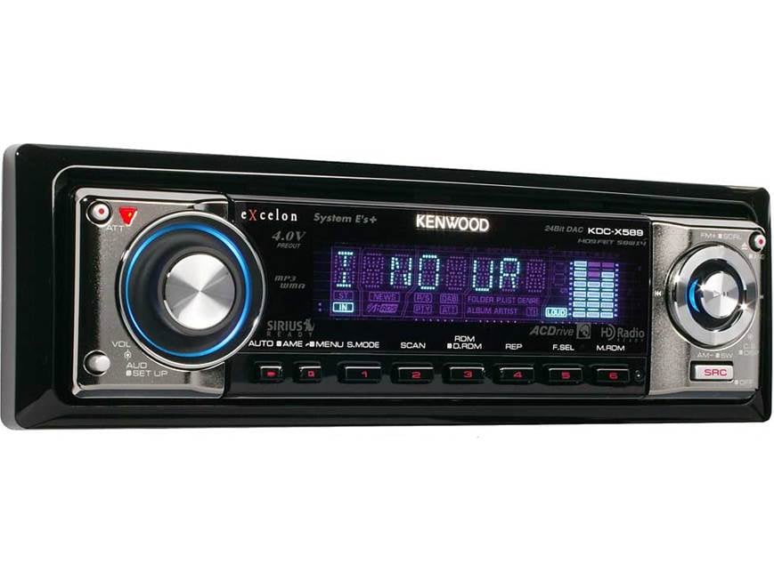 Kenwood Excelon KDC-X589 CD receiver with MP3 / WMA / AAC playback