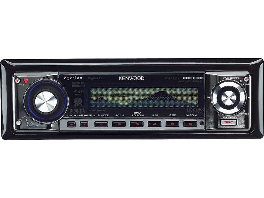Kenwood Excelon KDC-X889 CD receiver with MP3/WMA/AAC playback