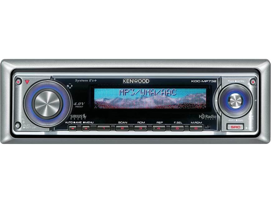 Kenwood KDC-MP732 CD player with MP3/WMA playback at Crutchfield
