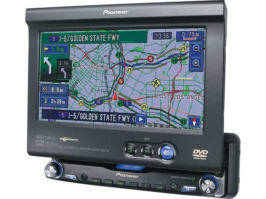 Pioneer AVIC-N2 DVD/CD/navigation receiver with 6.5