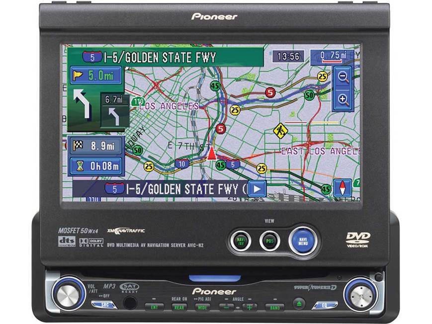 Pioneer AVIC-N2 DVD/CD/navigation receiver with 6.5
