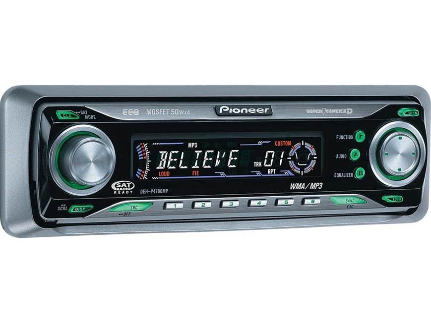 Pioneer DEH-P4700MP CD receiver with MP3 / WMA playback at Crutchfield
