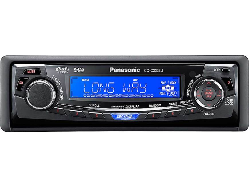 Panasonic CQ-C3333U CD receiver with MP3/WMA playback at Crutchfield