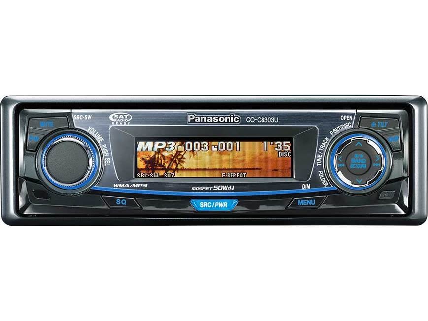 Panasonic CQ-C8303U CD receiver with MP3/WMA playback at Crutchfield