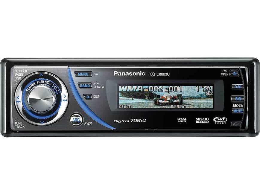 Panasonic CQ-C8803U CD receiver with MP3/WMA playback at Crutchfield