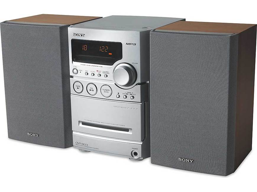 Sony CMT-NEZ3 Single-CD/tape/AM/FM shelf system at Crutchfield