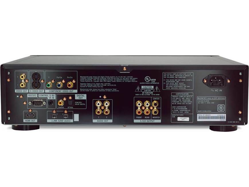Sony DVP-NS9100ES (Black) DVD/CD/SACD player with digital video