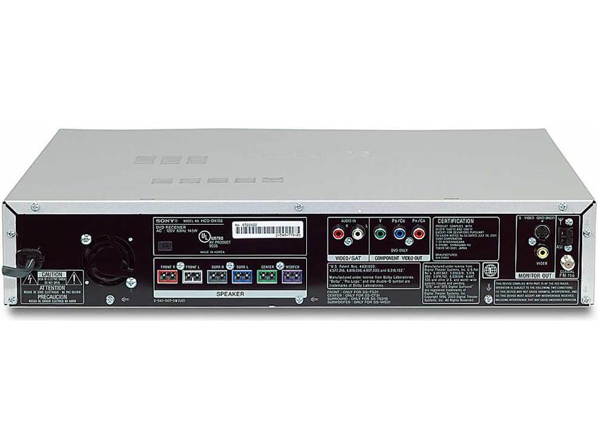 Sony DAV-DX150 5-disc DVD home theater system at Crutchfield