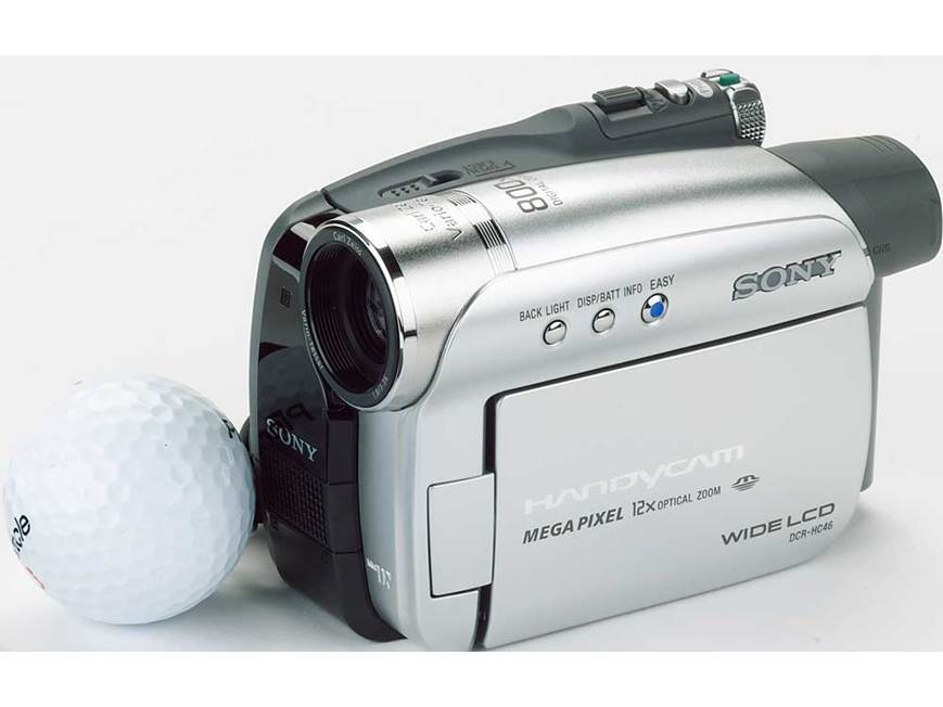 Sony DCR-HC46 Mini DV digital camcorder with docking station at