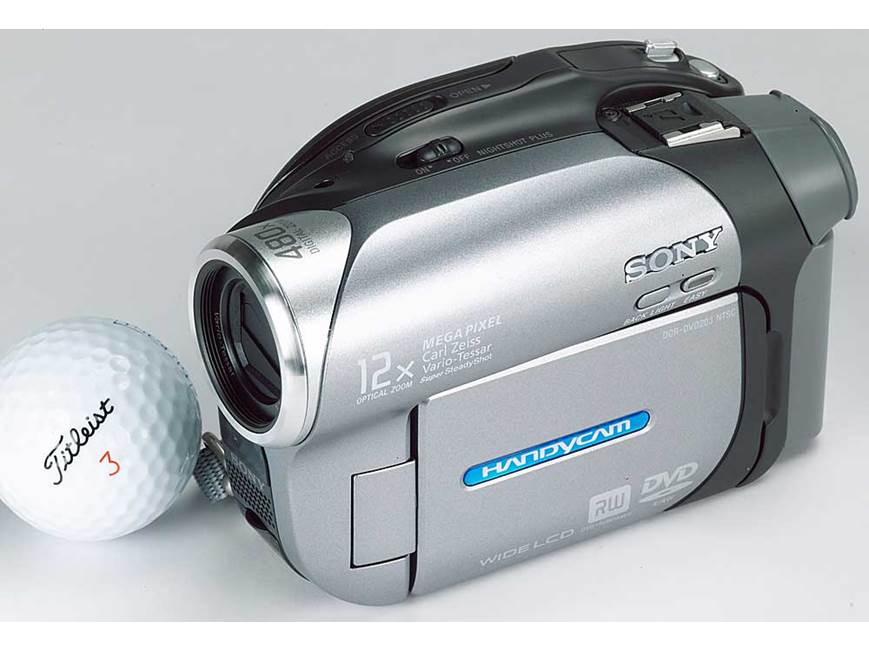 Sony DCR-DVD203 DVD camcorder at Crutchfield