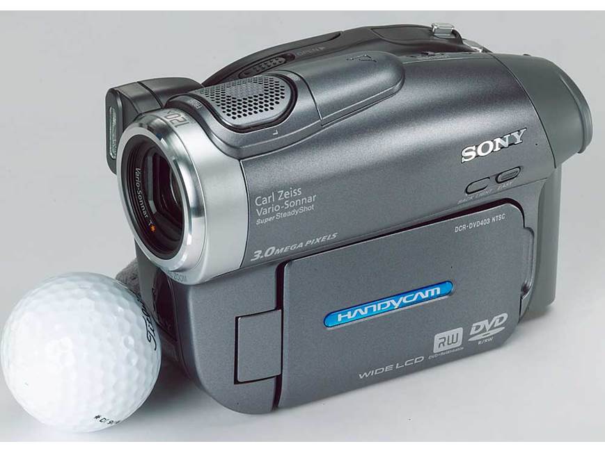 Sony DCR-DVD403 DVD camcorder at Crutchfield