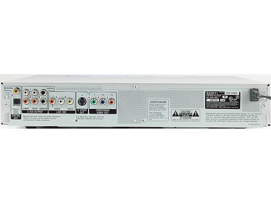Sony DVP-NC80V (Silver) 5-disc DVD/CD/SACD changer (Silver) at