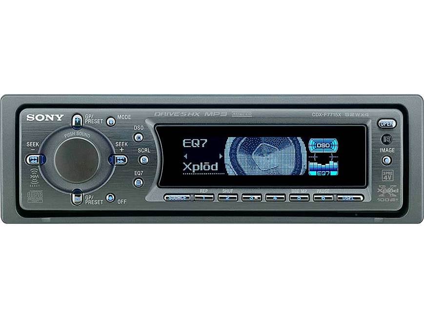 Sony CDX-F7715X CD receiver with MP3 / ATRAC3plus playback at