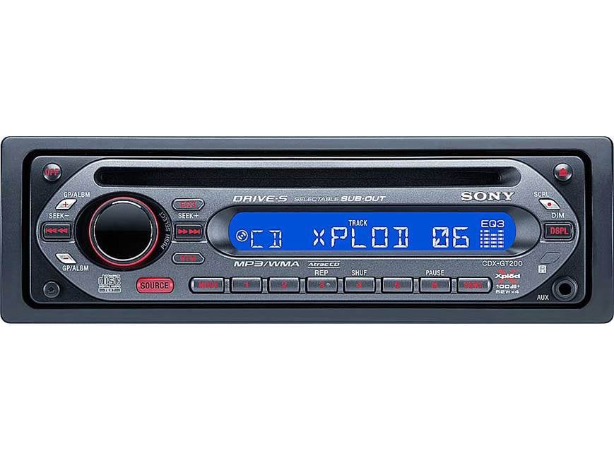 Sony CDX-GT200 CD player with MP3 playback at Crutchfield