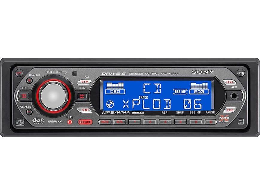 Sony CDX-GT300 CD player with MP3/WMA playback at Crutchfield