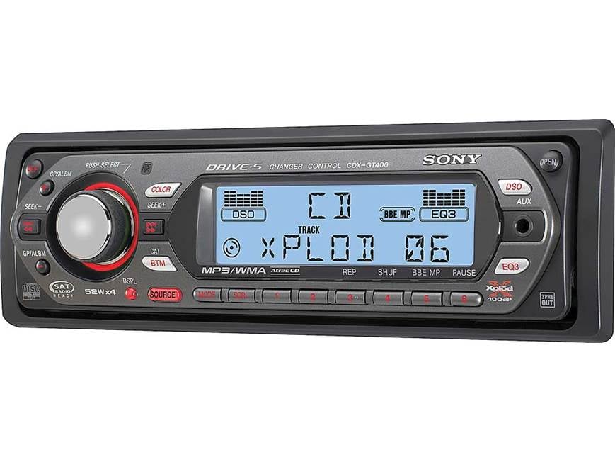 Sony CDX-GT400 CD player with MP3/WMA playback at Crutchfield