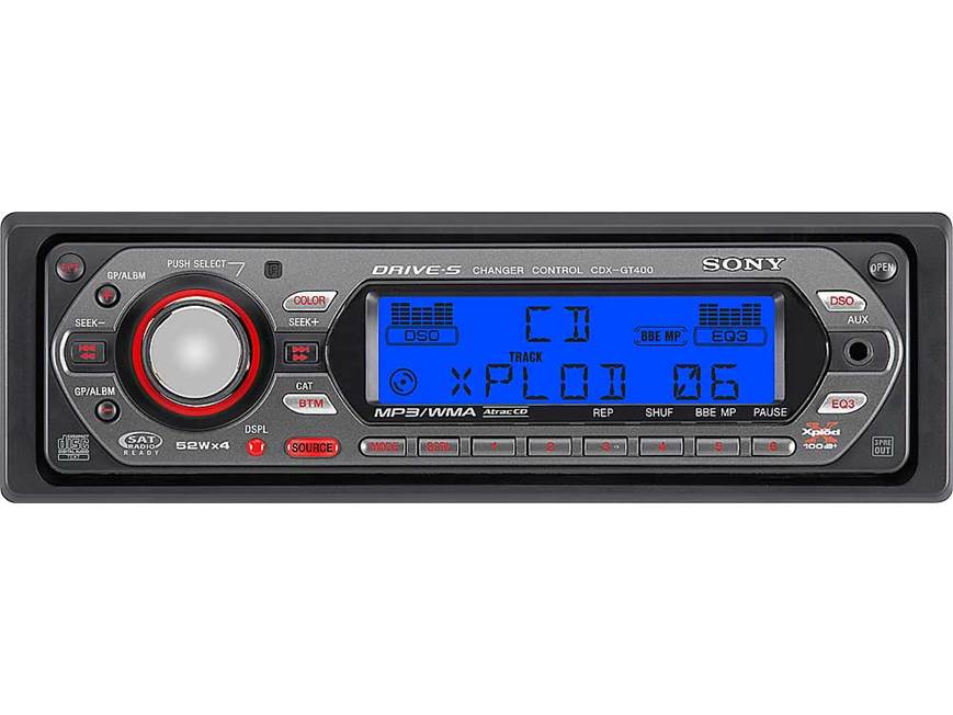 Sony CDX-GT400 CD player with MP3/WMA playback at Crutchfield