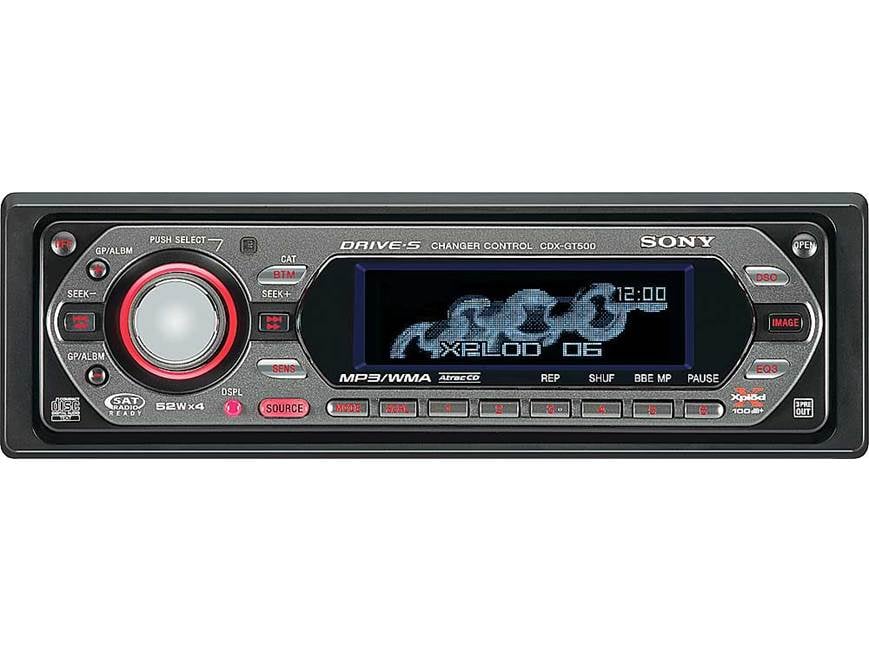 Sony CDX-GT500 CD player with MP3/WMA playback at Crutchfield