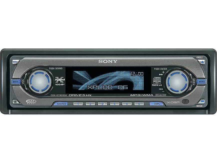Sony CDX-GT805DX CD player with MP3/WMA playback at Crutchfield