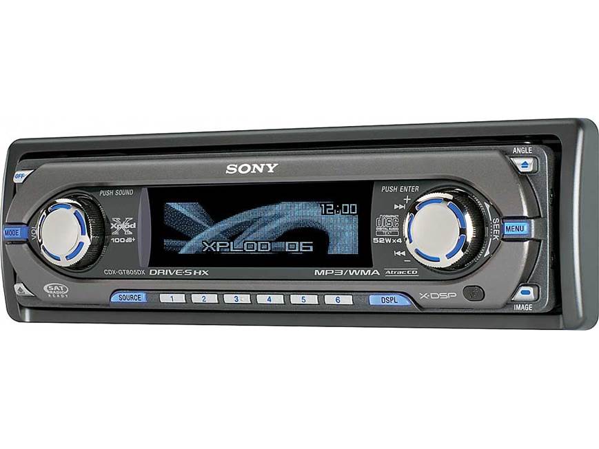 Sony CDX-GT805DX CD player with MP3/WMA playback at Crutchfield