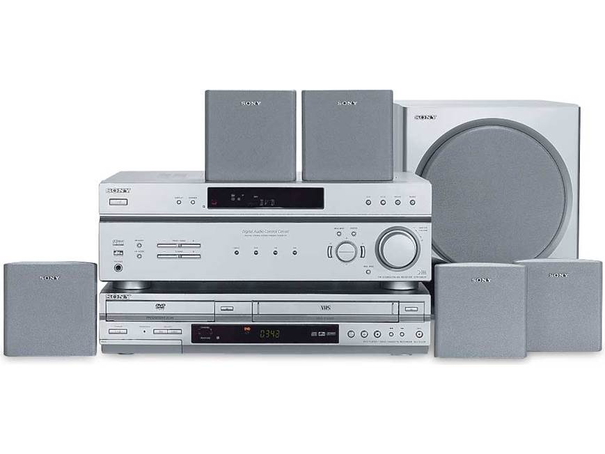 Sony HT-V2000DP DVD/VCR home theater system at Crutchfield