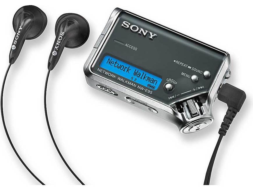3128-希少 ! SONY Walkman NW-E95 + MDR-EX32 Sony Network Walkman® NW-E95 512MB portable MP3/ATRAC3™ player at