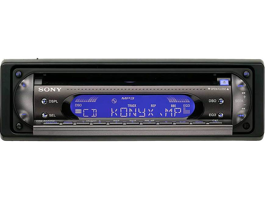 Sony CDX-R5515X CD receiver with MP3 / ATRAC3plus playback at