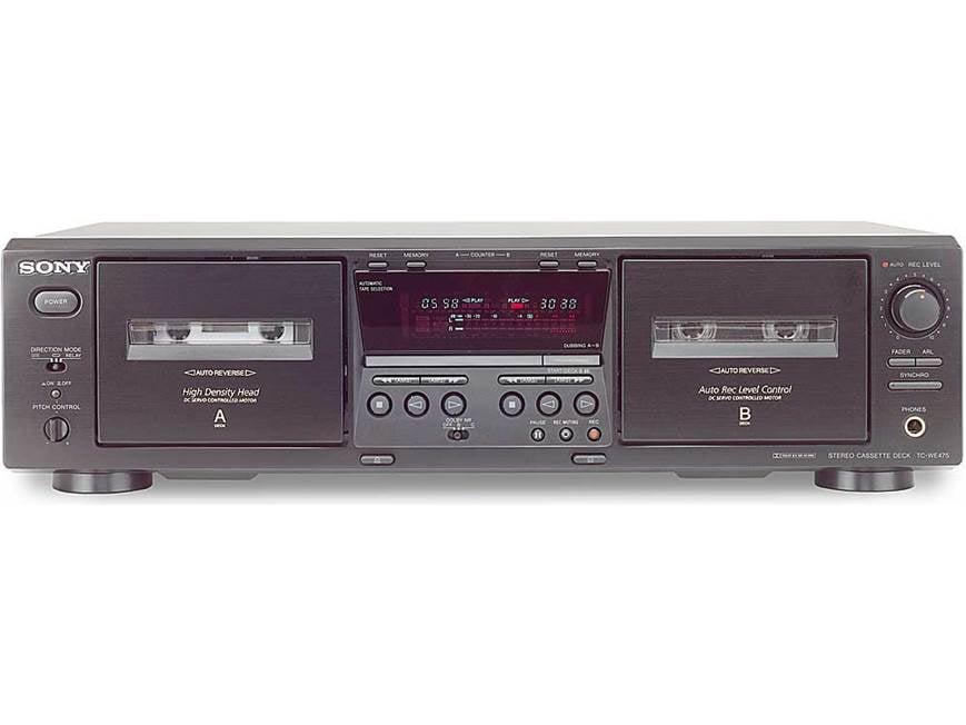 SONY ソニー TC-WE475 ダブルカセットデッキ Sony TC-WE475 Dubbing cassette deck at Crutchfield