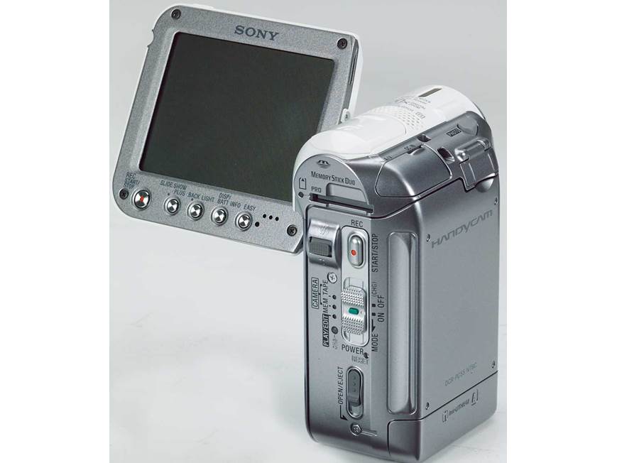 Sony DCR-PC55 (White) Mini DV digital camcorder (White) at Crutchfield