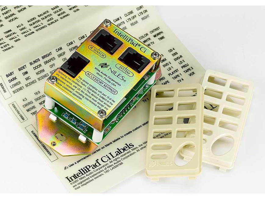 Niles Select™ IR 8-Source Keypad In-wall controller for Niles ZR