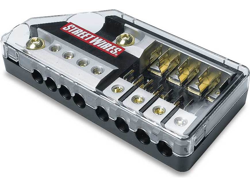 thumbnail image 2 of Vibe FD4 4-Way AGU Fused Distribution Block – Car Audio Power Block 2 of 5