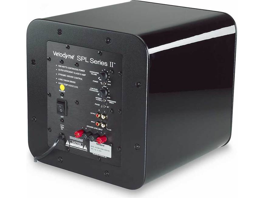スピーカー・ウーファー Velodyne SPL 1000 Velodyne SPL-1000II (Cherry) Powered subwoofer (Cherry) at Crutchfield