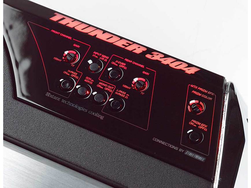 MTX Thunder3404 4-channel car amplifier 50 watts RMS x 4 at