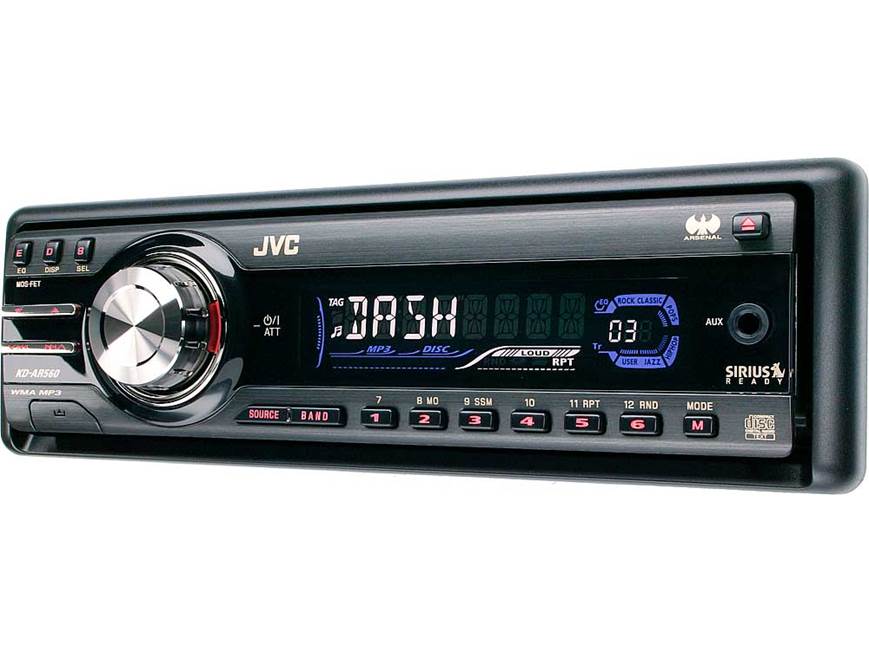 JVC Arsenal KD-AR560 CD receiver with MP3 / WMA playback at