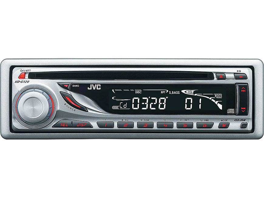 JVC KD-G120 CD receiver at Crutchfield