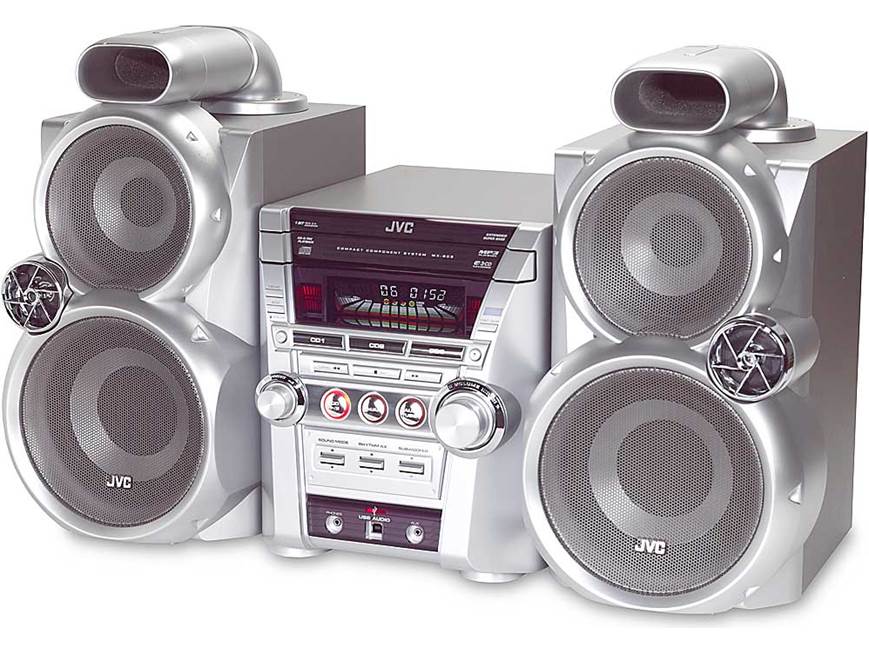JVC MX-GC5 3-CD/AM/FM shelf system with USB connection at Crutchfield