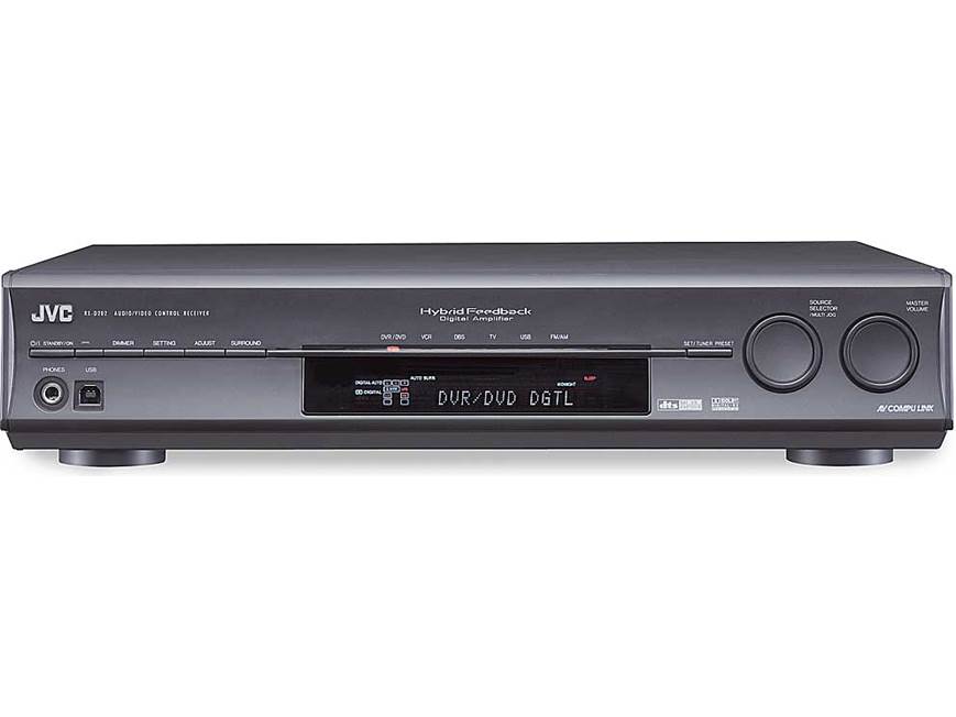 JVC RX-D202B 7-channel home theater receiver with USB input for PC