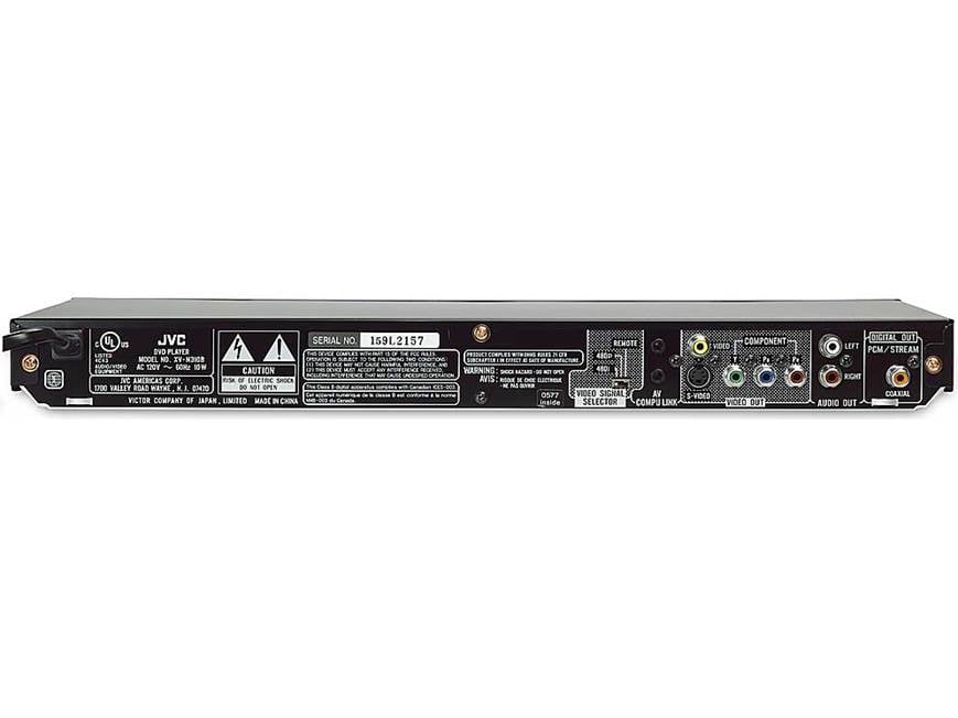 JVC XV-N310B (Black) Single-disc DVD/CD player at Crutchfield