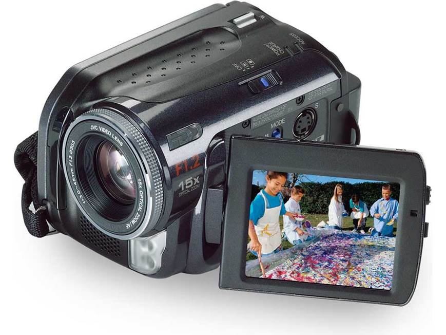 JVC GZ-MG50 30GB hard drive camcorder at Crutchfield