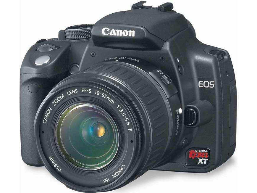 Canon EOS Digital Rebel XT Kit (Black) 8-megapixel digital SLR