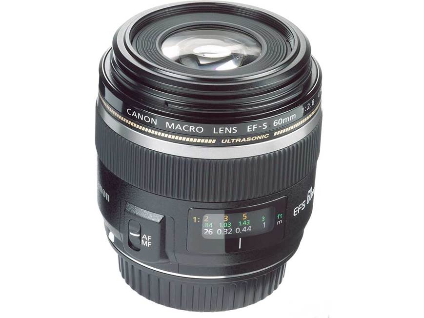 Canon EF-S 60mm f/2.8 USM Medium telephoto macro prime lens for