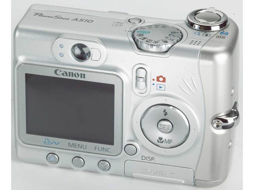 Canon PowerShot A510 3.2-megapixel digital camera at Crutchfield