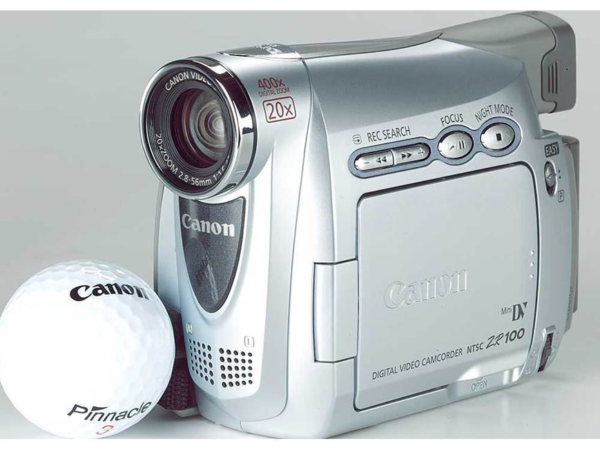 Canon ZR100 Mini DV digital camcorder at Crutchfield